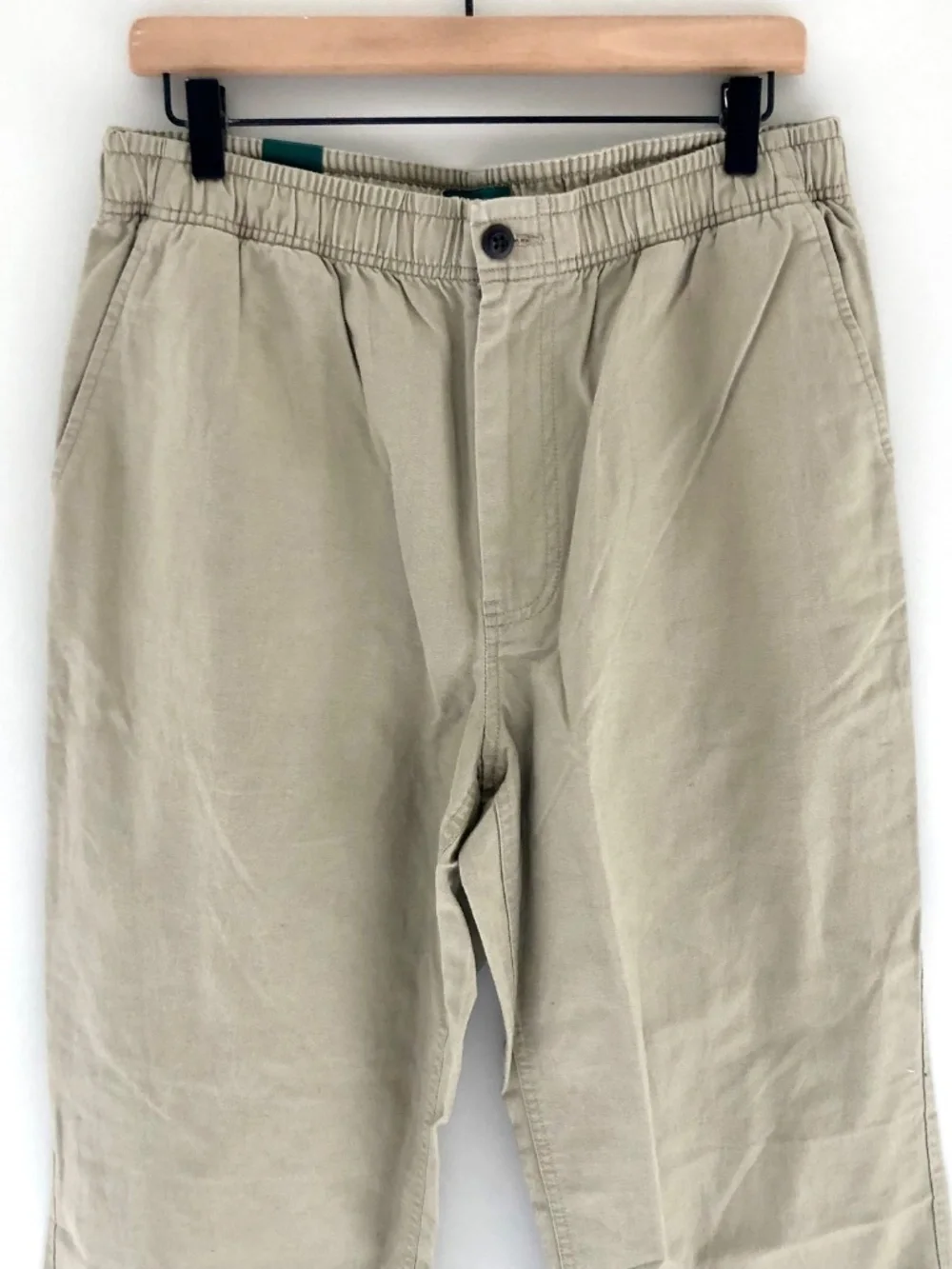 NWT J.Crew Men's Pier Pant in Cotton-linen Blend Canvas Khaki